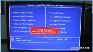 Remove BIOS Password using Hiren