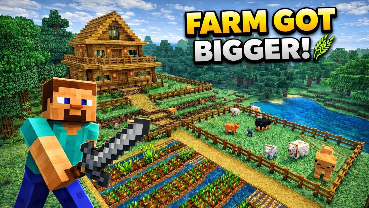 My Taiga Farm is Getting Bigger! 🌲 Minecraft Survival 