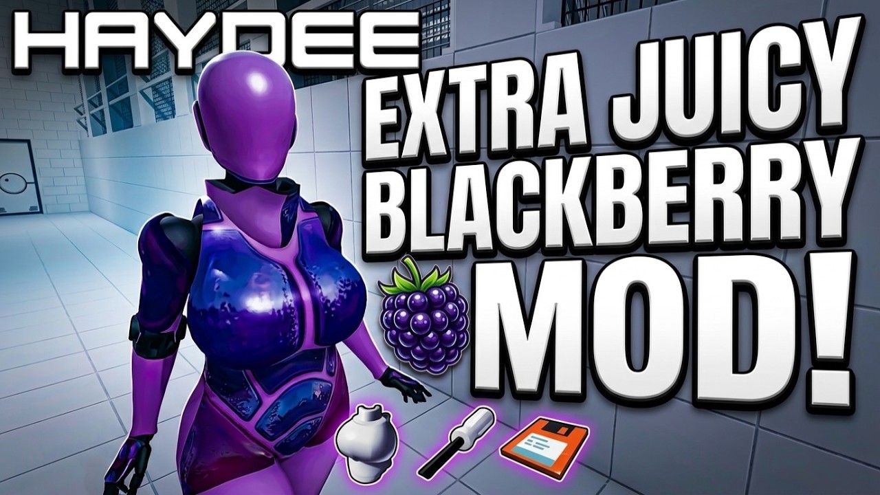 Превью видео для Мод «BerryJuice (Blackberry)» от TheGamerBay | Haydee | White Zone, Хардкор, Геймплей, 4K
