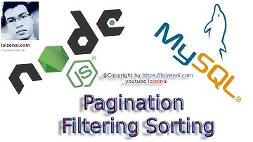 Server Side Pagination In Node js MySQL- Express RestAPIs + Sequelize ORM Pagination Filtering Sort