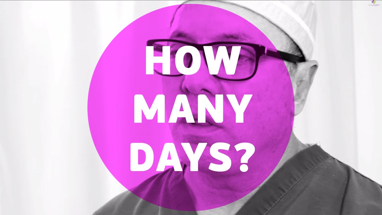 How many days do you need to be in miami before/ after your procedure.