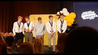 Peter Mecham and Jackson Spencer at the Deseret News High School Sports Awards