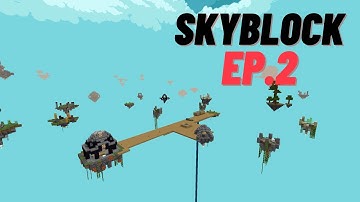 Skyblock Ep.2 - Infinite Water, Island Exploration & Big Plans!