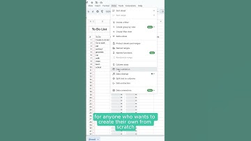 Build Your Own To-Do List in Google Sheets