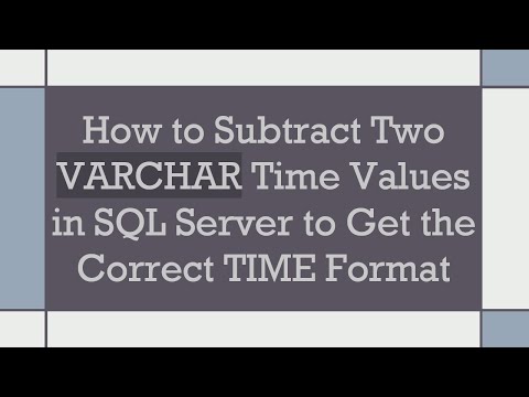 How to Subtract
