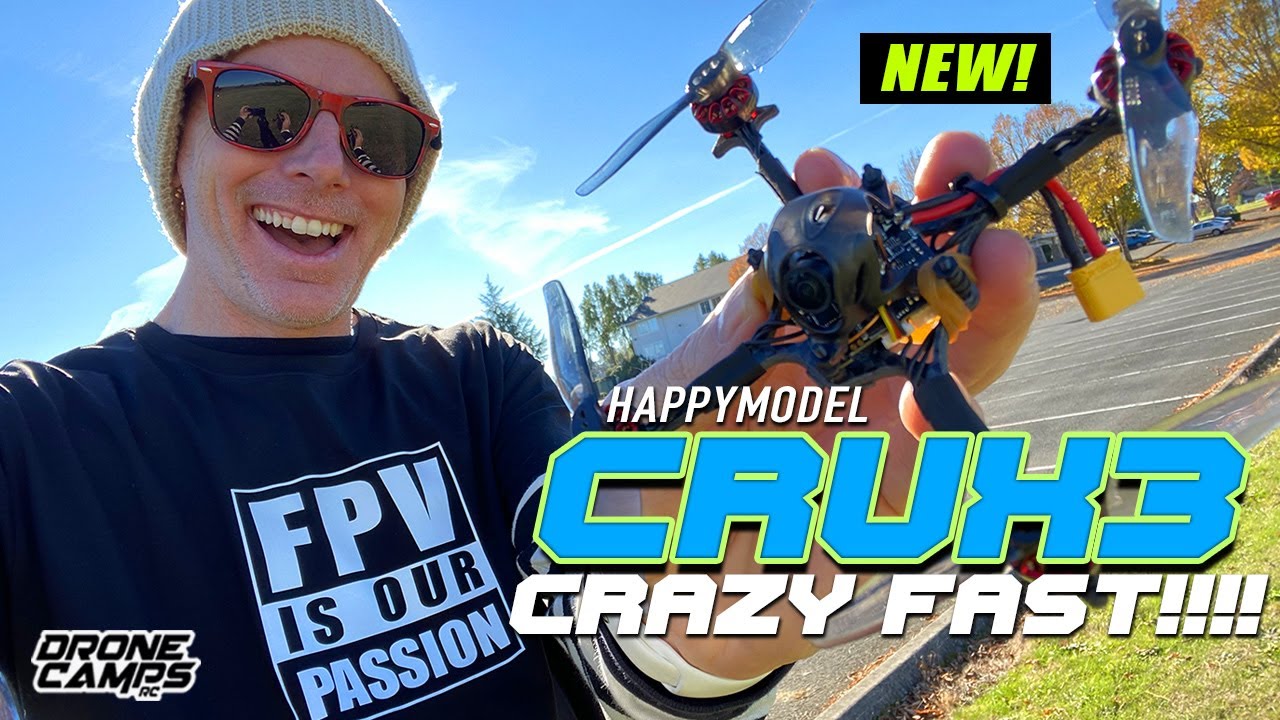 CRAZY FAST!!! - Happymodel Crux3 Micro Brushless Quad - REVIEW & FLIGHTS