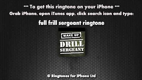 Drill Sergeant Wake Up Call Ringtone