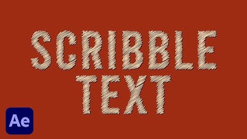 CREATE a Scribble Text Effect in After Effects Like a PRO!