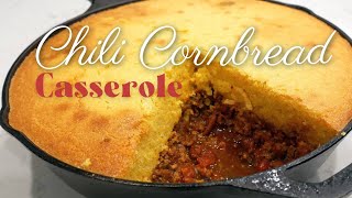 This CHILI CORNBREAD Casserole will keep you Warm &amp; Satisfied | Cozy Winter Comfort Food🔥🔥