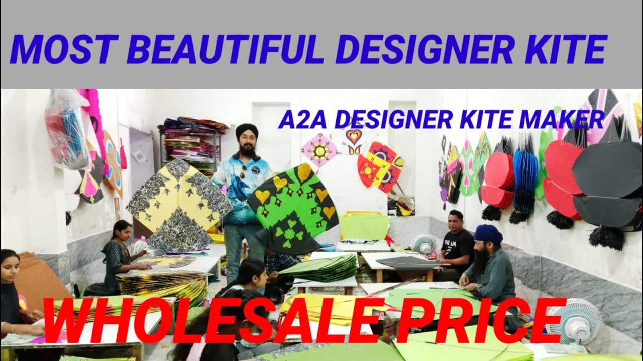 A2A DESIGNER KITE PATANG PAKISTANI KITE DESIGN MAKER WHOLESALE PRICE SHOP IN AMRITSAR 🪁#viralvideo🪁