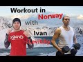 Workout with Latvia boxer Ivans Levickis. Тренировка с латвийским боксером Иваном Левицким.