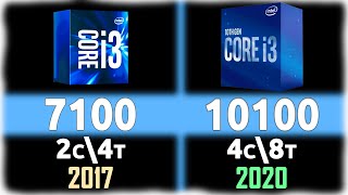 Core i3 10100 vs Core i3 7100 — Video Test in 6 Games