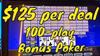 100-Play Video Poker - Betting Up To $125 per Hand! screenshot 2