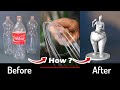 How to make woman sculptor with plastic bottles and free filament  make money from it