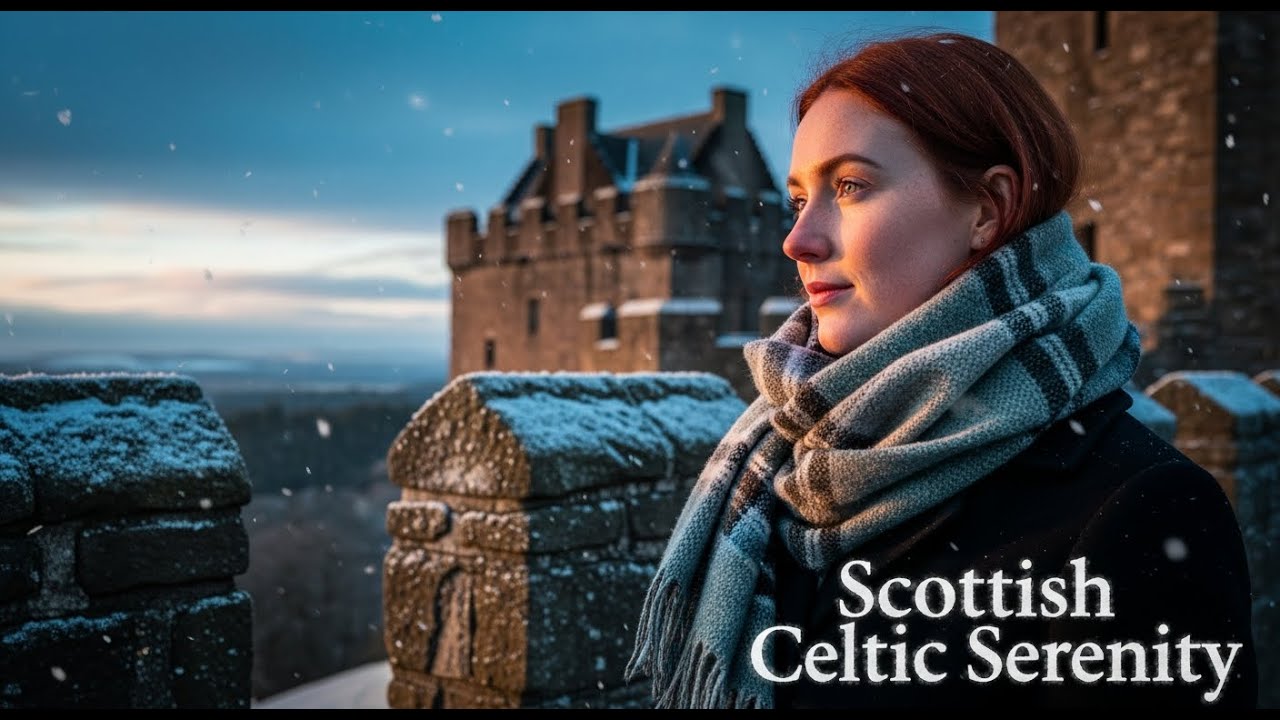 Harp of Galician Spirits – Rain Ambience, Soft Vocals & Nature Sounds for Sleep, Calm & Deep Focus