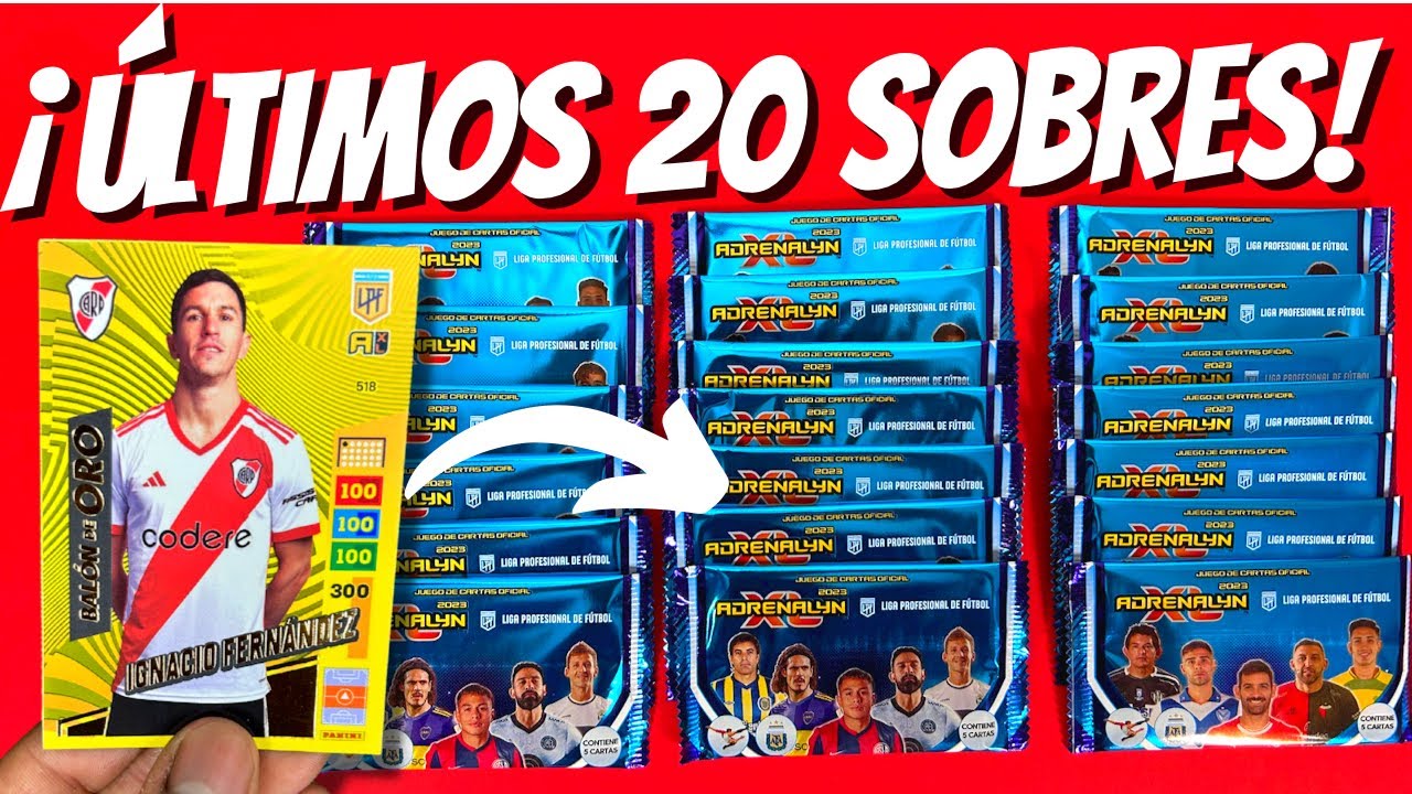 ÚLTIMOS 20 SOBRES! 🤯 Panini Adrenalyn XL Fútbol Argentino 2023