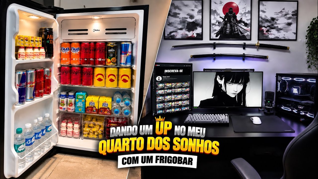 TUNANDO MEU QUARTO DOS SONHOS COM UM FRIGOBAR !!!
