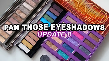 Urban Decay overload! PAN THOSE EYESHADOWS update 8 (2021 eyeshadow project pan)