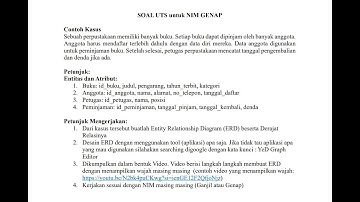 UTS Sistem Basis Data ( Entity Relationship Diagram )