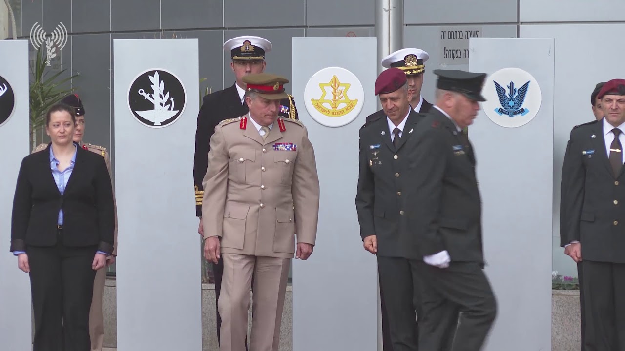 newspaper mockup British Chief of Defense Staff visits Israel