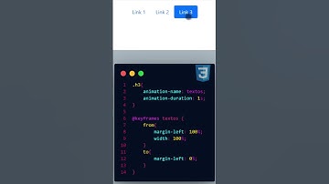Barra de navegación con animación CSS😲