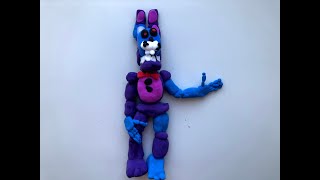 WITHERED BONNIE | СЛОМАННЫЙ БОННИ | Чудеса лепки | лепка из пластилина |