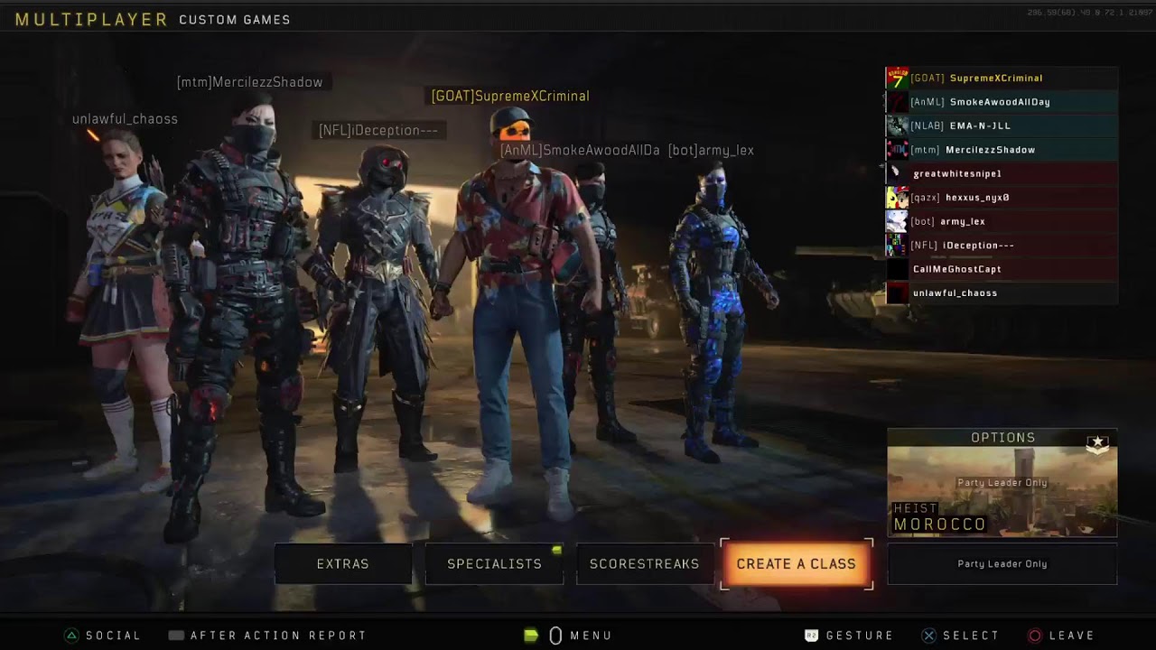 Bo4 Live my chaos Heist tournament