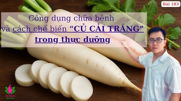Cách dùng CỦ CẢI TRẮNG theo thực dưỡng - Tẩy mỡ, giảm cholesterol, làm sạch ruột gan