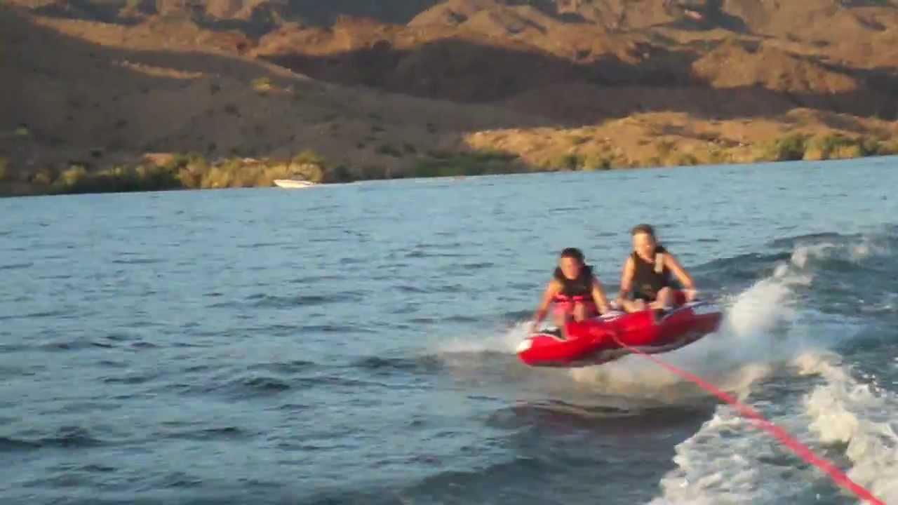 Girl gets launched off tube Lake Havasu YouTube