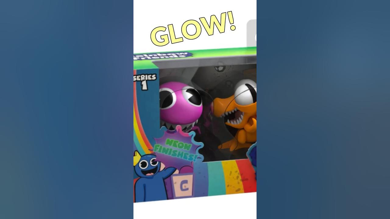 ROBLOX RAINBOW FRIENDS 4 PACK NEON PURPLE ORANGE GREEN BLUE SERIES