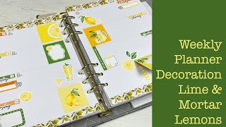 Weekly Planner Decoration - Lime & Mortar Lemons