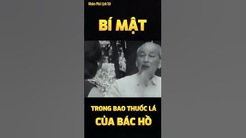 Bí Mật Trong Bao Thuốc Lá Của Bác Hồ #lichsuvietnam #bacho  #shorts