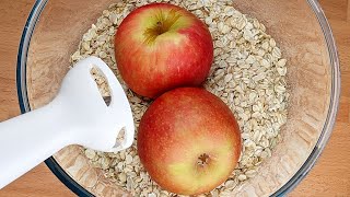 Mix apples with rolled oats : My family can't believe it! Best gluten-free breakfast