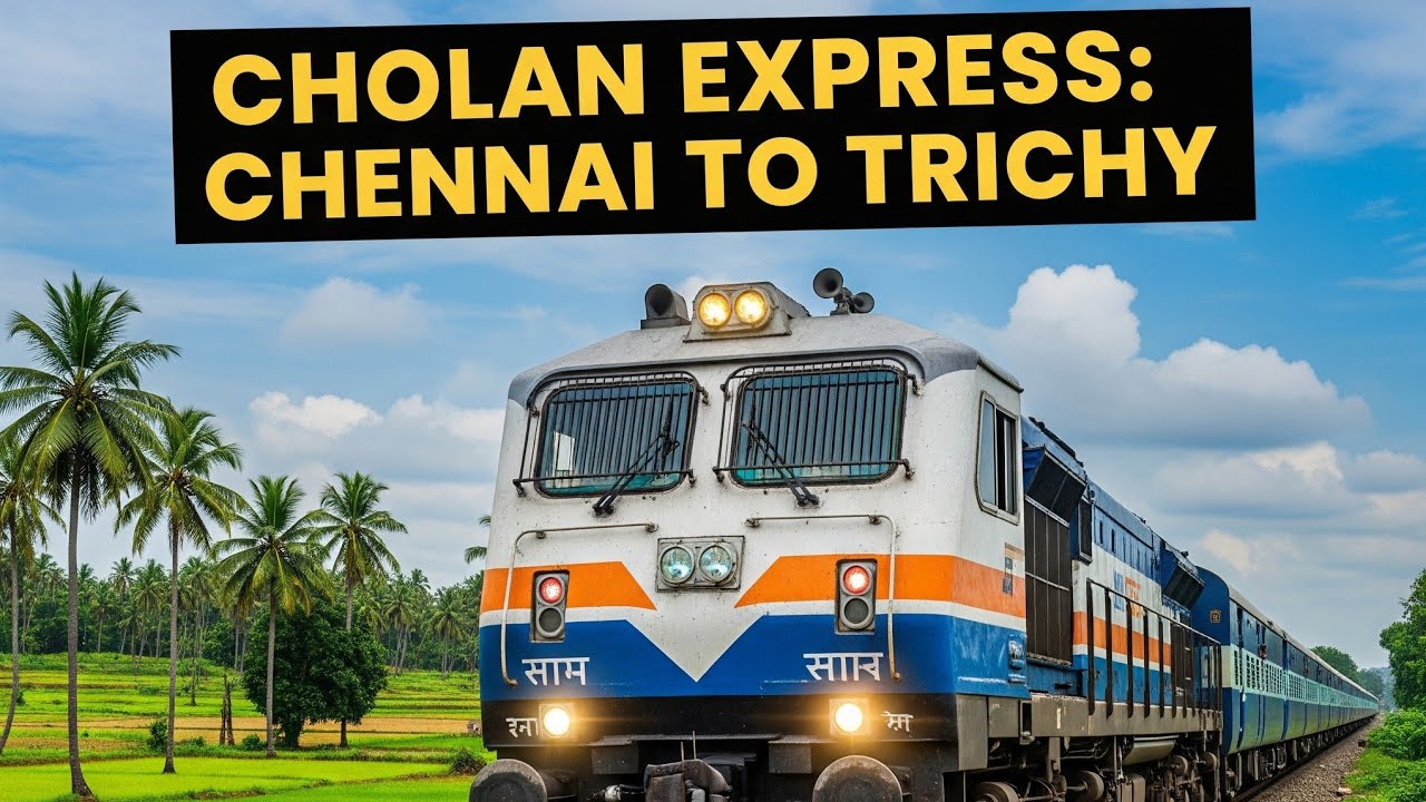 Train travel vlog |cholan express | chennai egmore to trichy |