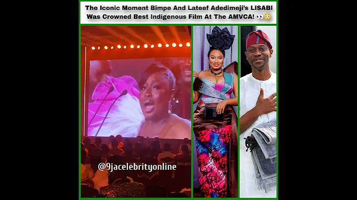 The Iconic Moment Bimpe and Lateef Adedimeji’s LISABI Was Crowned Best Indigenous Film at the AMVCA!