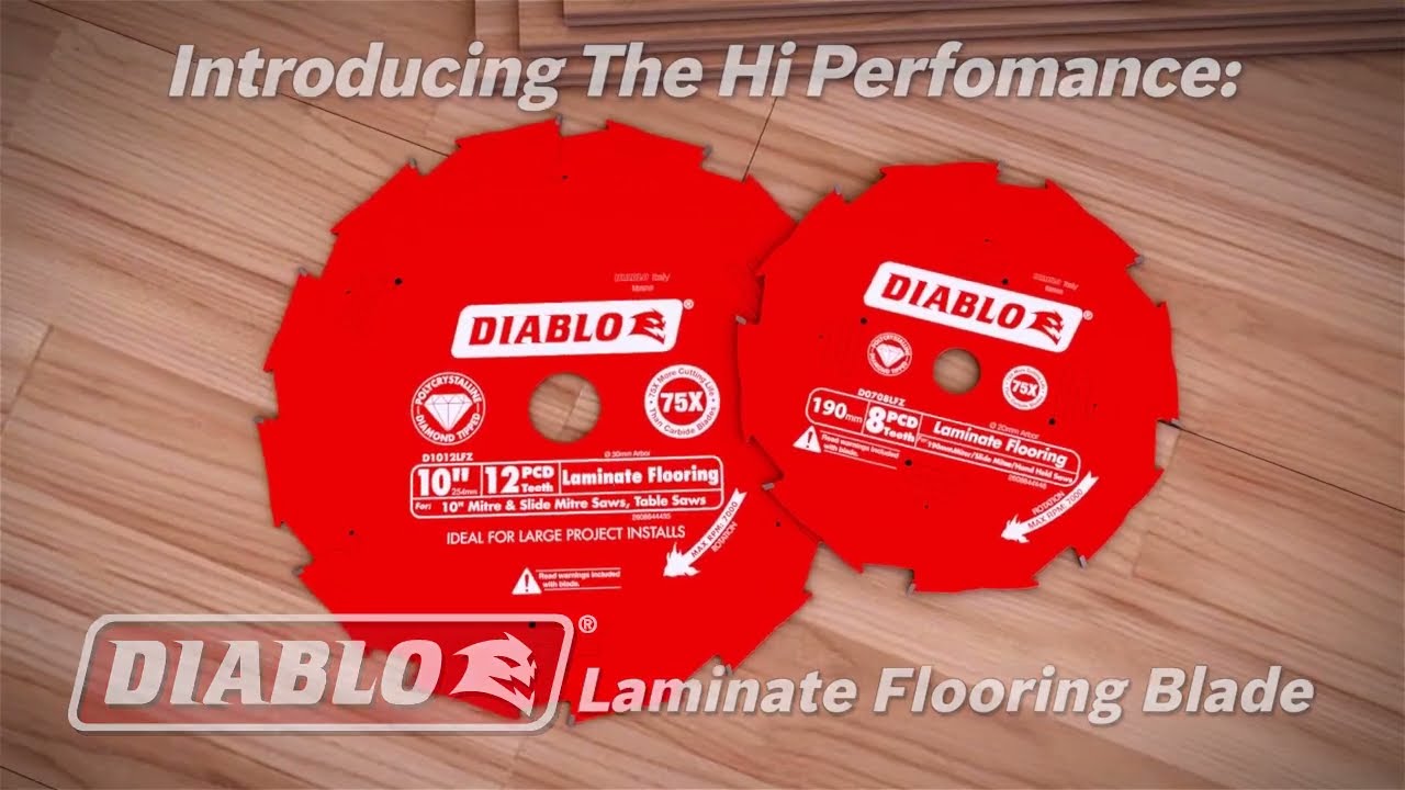 DIABLO 254mm 12T Laminate Flooring Saw Blade 2608644435 Total Tools