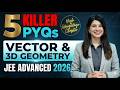 Vector & 3D Geometry for JEE Advanced 2026 | 5 Killer PYQs & Concepts
