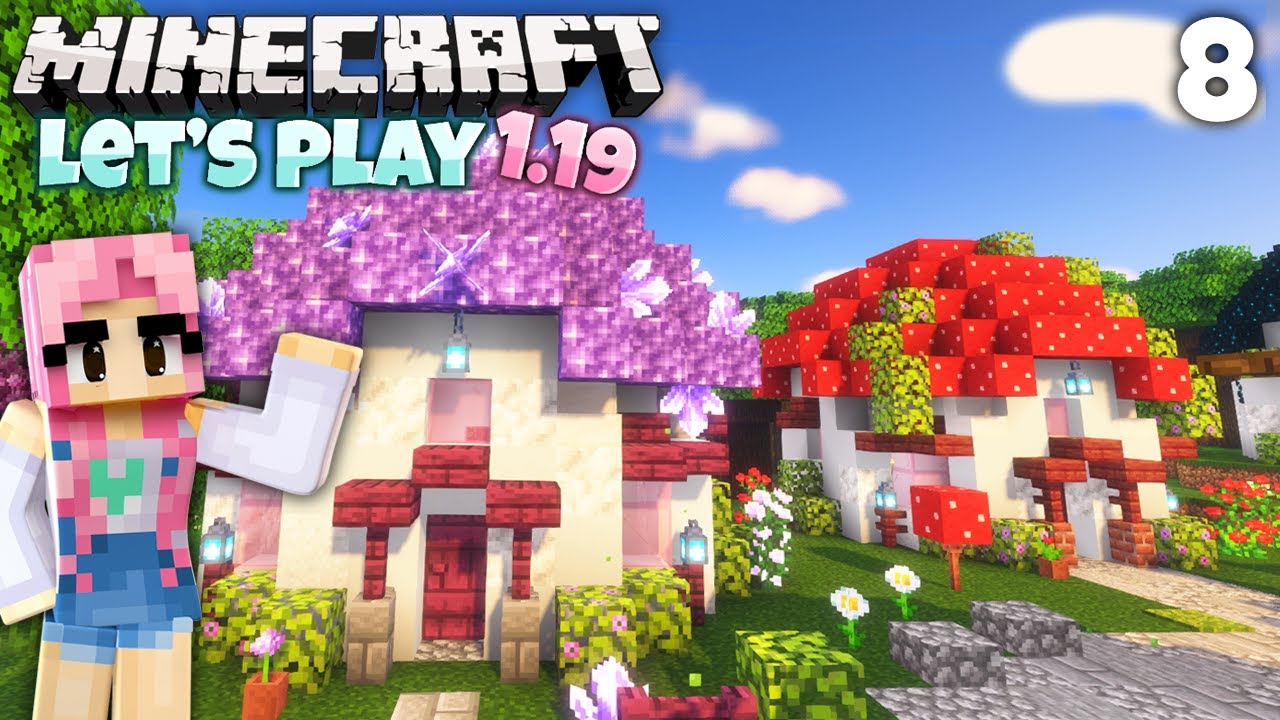I Made a Whole Village! 🍄 | Minecraft Let’s Play 1.19 | Ep 8 - YouTube