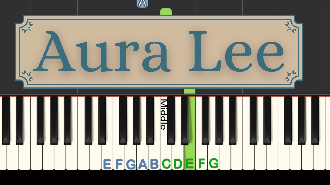 Aura Lee: easy piano tutorial with free sheet music Chords - Chordify