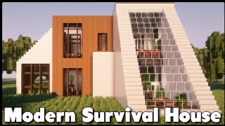 Ultimate Modern Survival House in Minecraft! New Modern Survival Base!