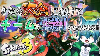 【スプラトゥーン３】きたる大会にむけてチームで特訓だぁぁああああ！！！