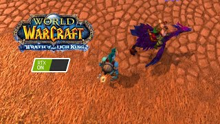 WoW:WotLK Ray Traced shadows quick comparison OFF/ON