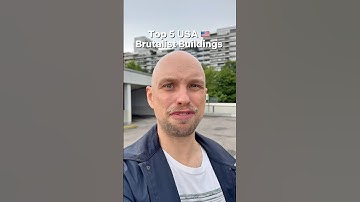 🇺🇸Top 5 - Brutalist Buildings USA: there are really nice ones from east to west coast! #concrete