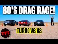 V8 vs turbo vs cheap new car drag race  you wont believe how a corvette and 944 turbo stack up