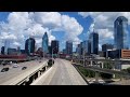 Driving downtown - Dallas, Texas - i35 & i45