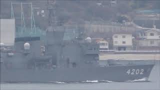 海上自衛隊護衛艦『くろべ』連日の艦隊出港!