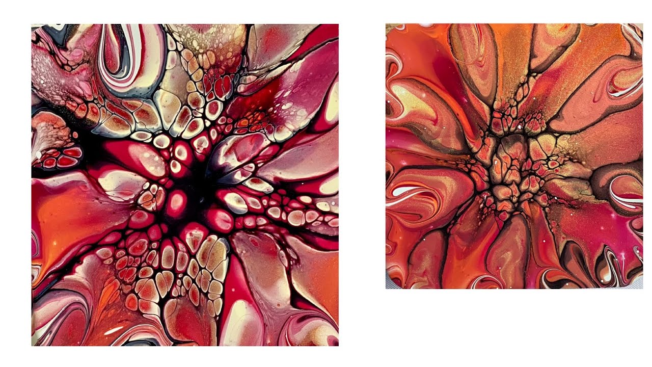( 1559) Modified Bloom Technique, Acrylic Paint Pouring - YouTube