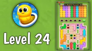 Worm away level 24 | all parts gameplay walkthrough solution