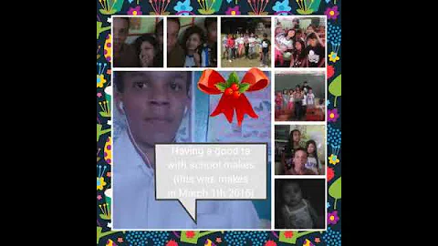 IN school taking photos with friends
