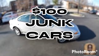 GANGSTER TURN JUNKER WE BROUGHT A JUNK CAR FOR $100 BUCKS WE BUY JUNK CARS